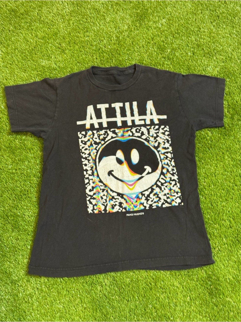 Attila Fake Friends Black Short‎ Sleeve Shirt Metalcore Band Tee Women’s Small
